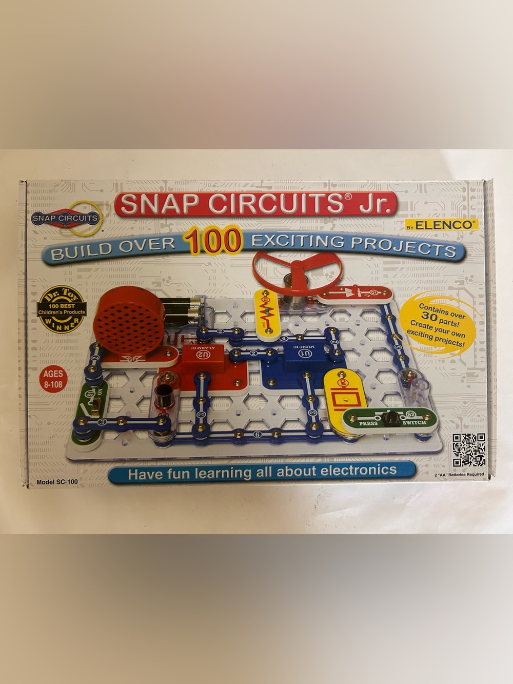 Elenco‎ Snap Circuits Building Discovery Electronics Model SC-100 Complete STEM